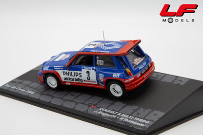 modellino renault 5 maxi turbo tour de corse edicola 1:43 vista posteriore