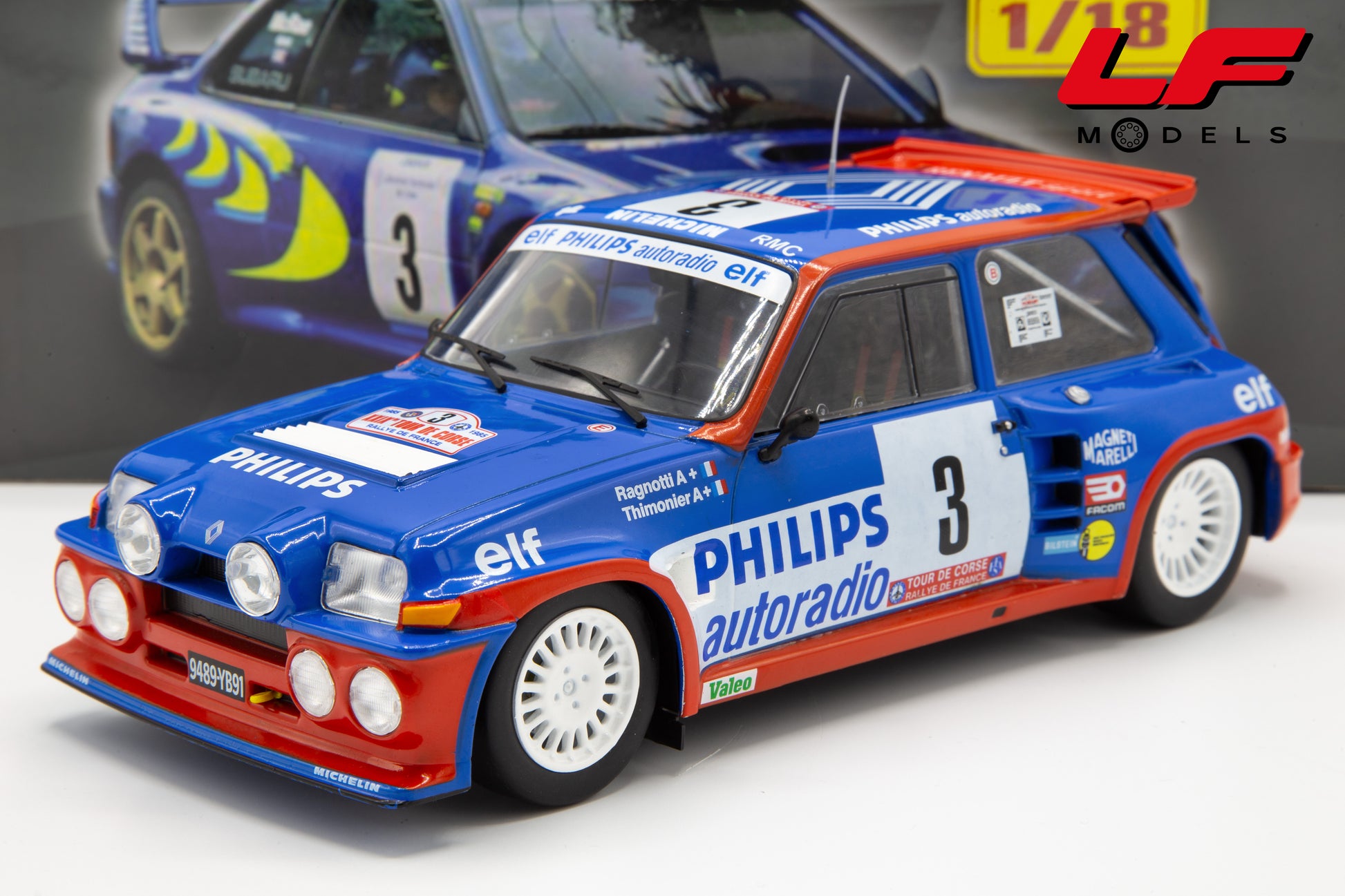 modellino renault 5 maxi altaya 1:!8 frontale