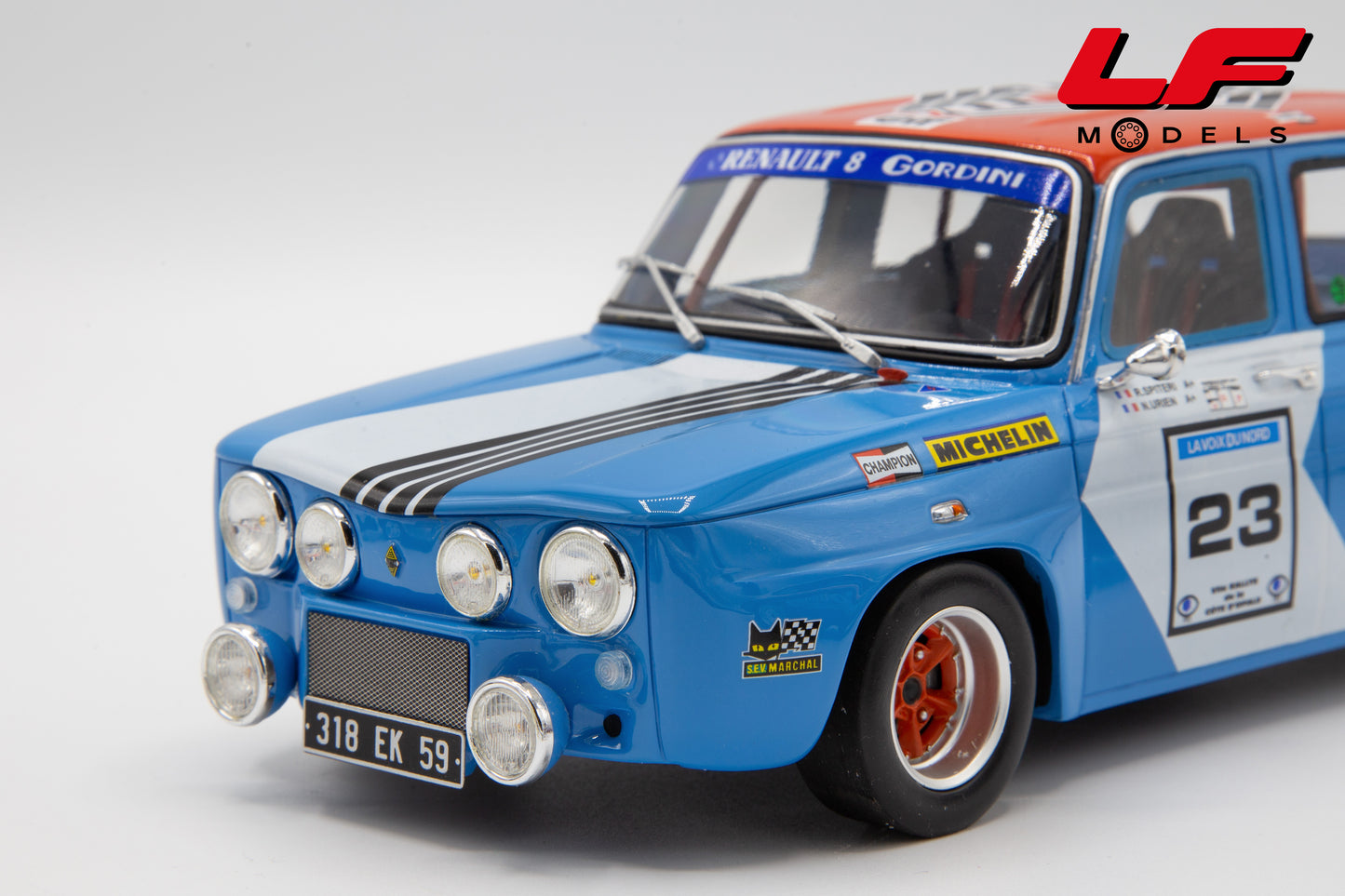 modellino renault 8 gordini rally ottomobile 1:18