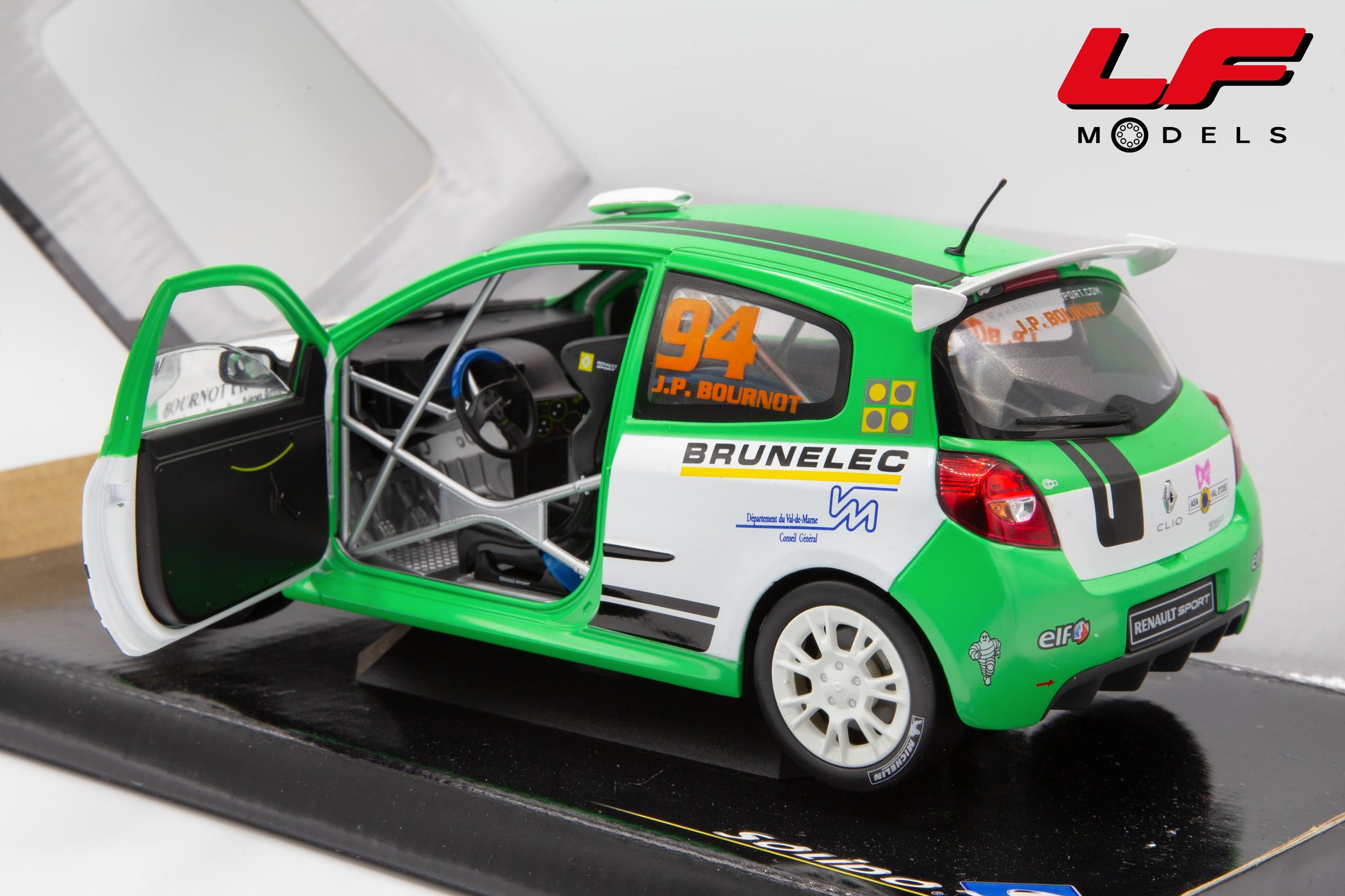 modellino renault clio solido 1:18 posteriore