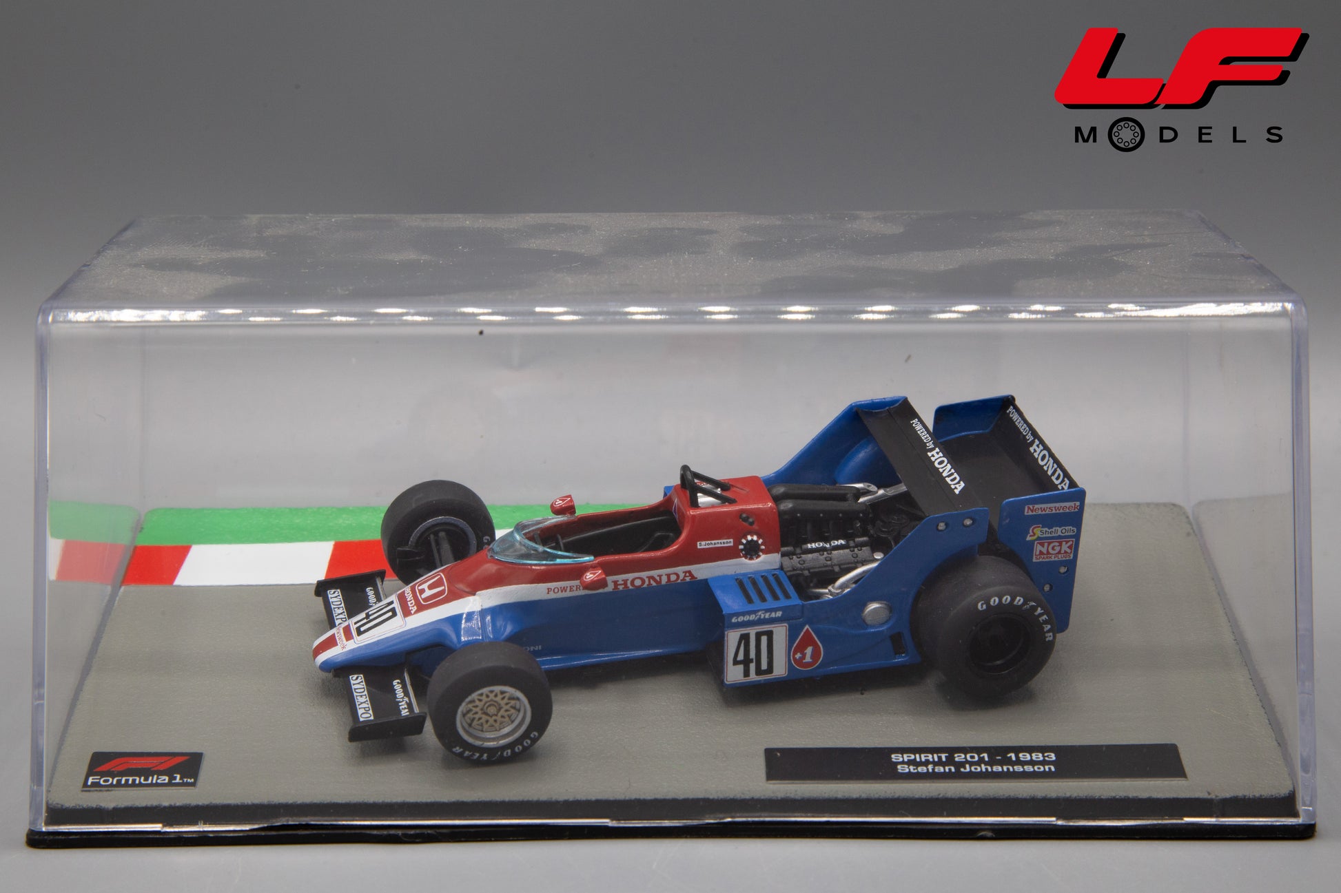 modellino spirit 201 johansson edicola 1:43 vista teca