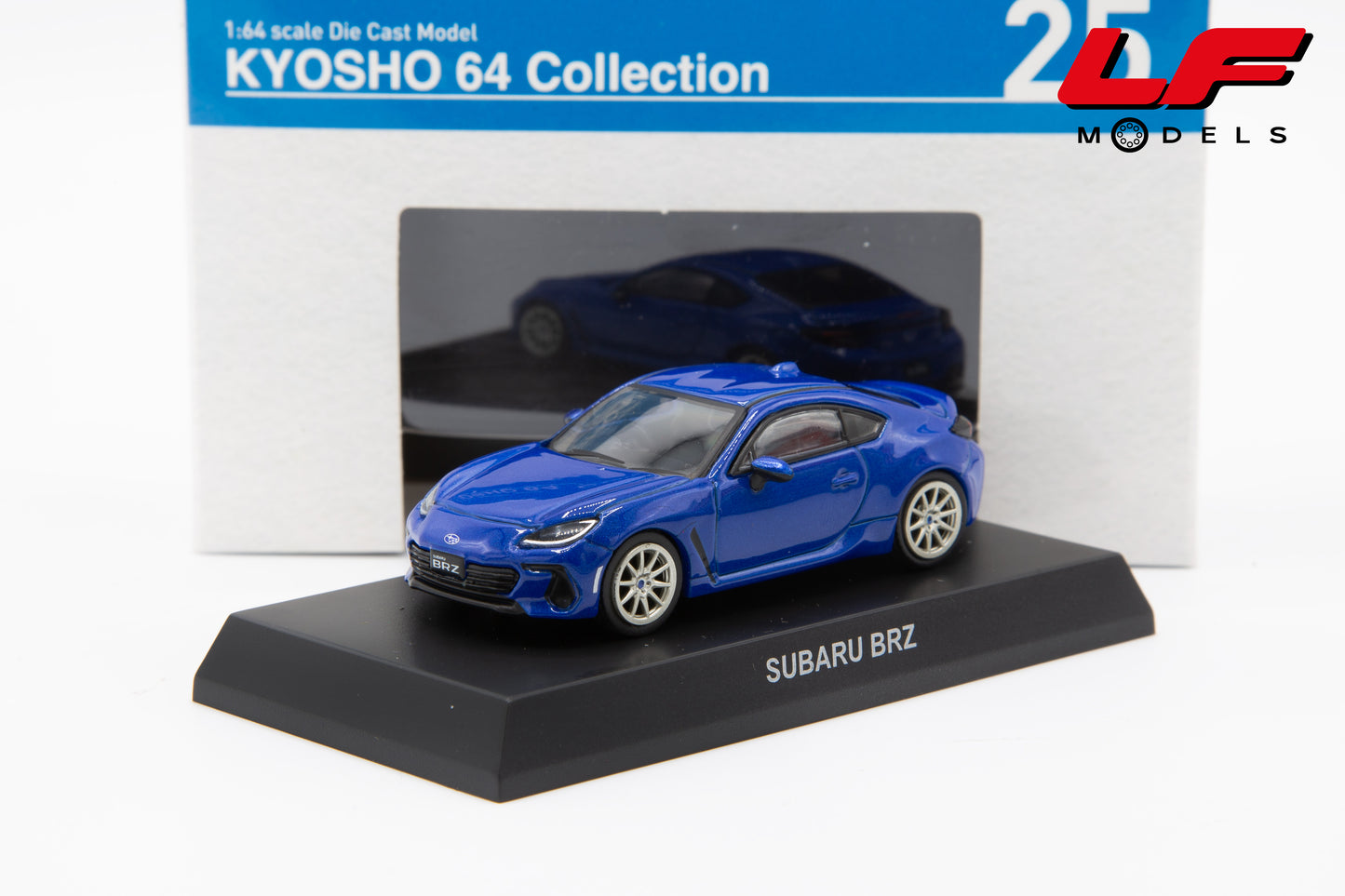 modellino subaru brz kyosho 1:64 KYO07116G vista frontale