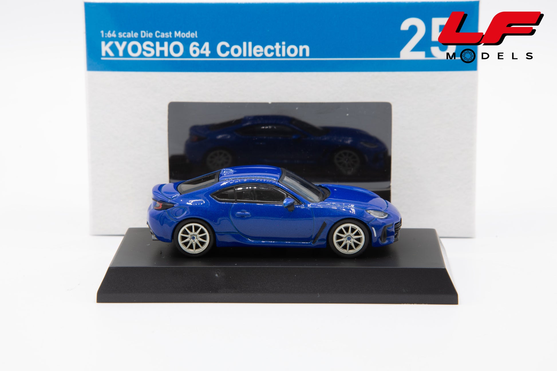 modellino subaru brz kyosho 1:64 KYO07116G vista laterale