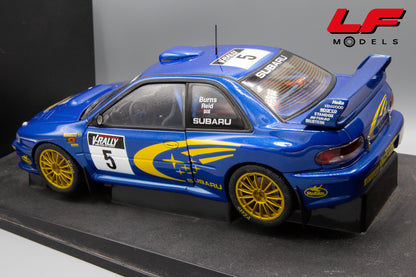 AUTOART SUBARU IMPREZA S5 WRC '99 TDC RALLY FRANCIA 1999 BURNS 1:18
