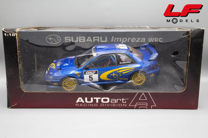 AUTOART SUBARU IMPREZA S5 WRC '99 TDC RALLY FRANCIA 1999 BURNS 1:18