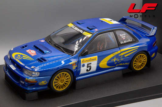 modellino subaru impreza rally autoart 1:18 frontale