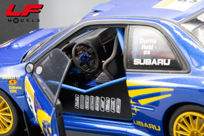 modellino subaru impreza rally autoart 1:18 interni