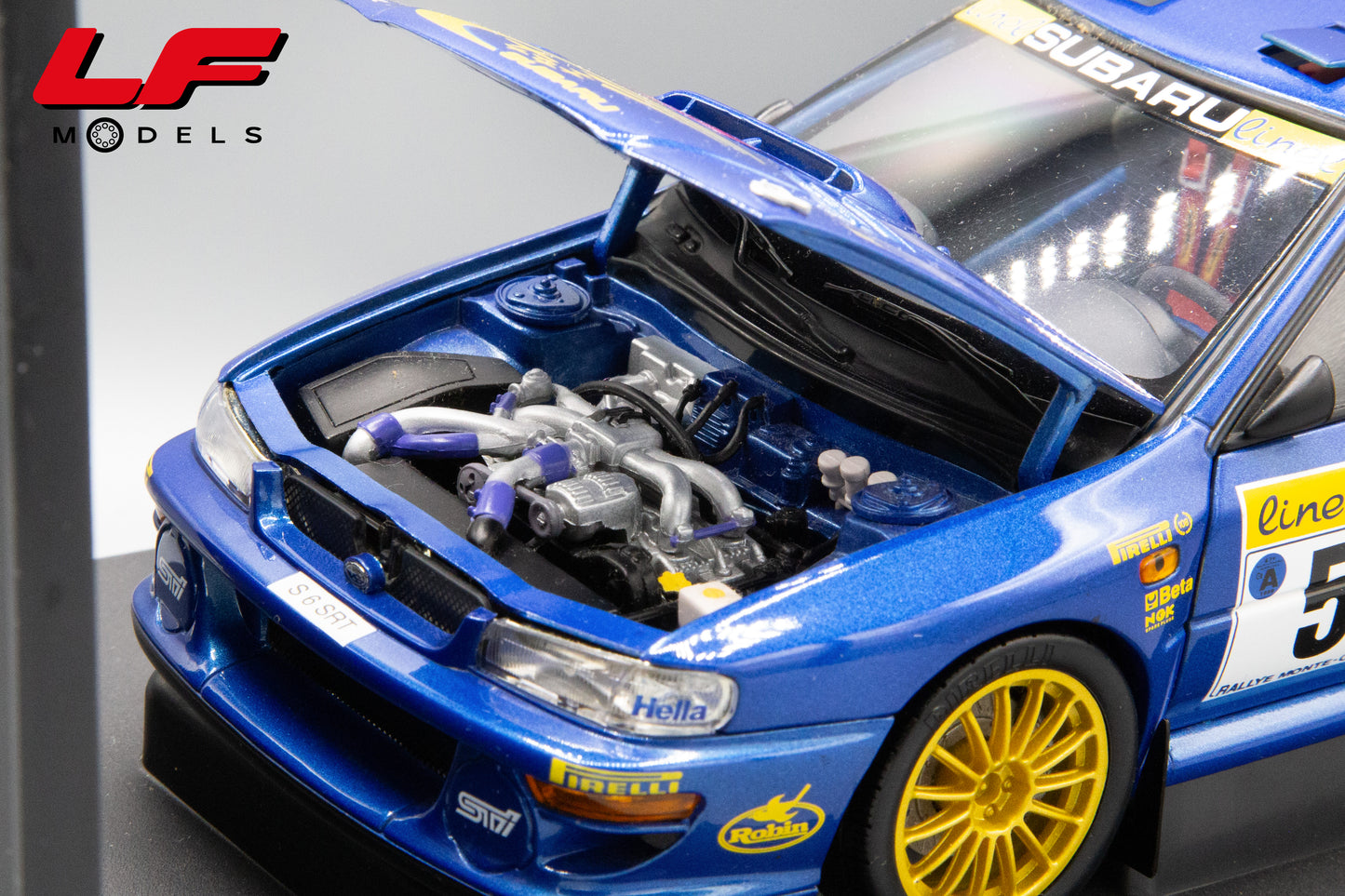 modellino subaru impreza rally autoart 1:18 motore