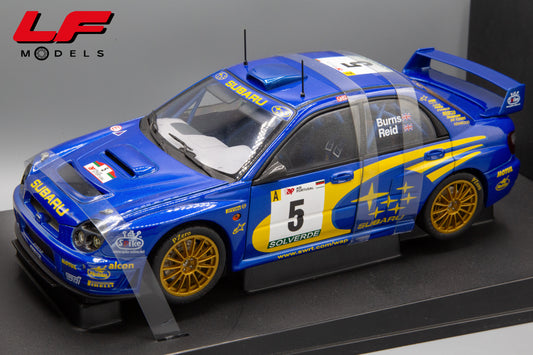 modellino subaru impreza rally autoart 1:18 frontale