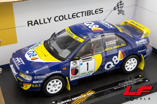 modellino subaru impreza rally sunstar 1:18 frontale