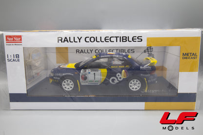 modellino subaru impreza rally sunstar 1:18 scatola