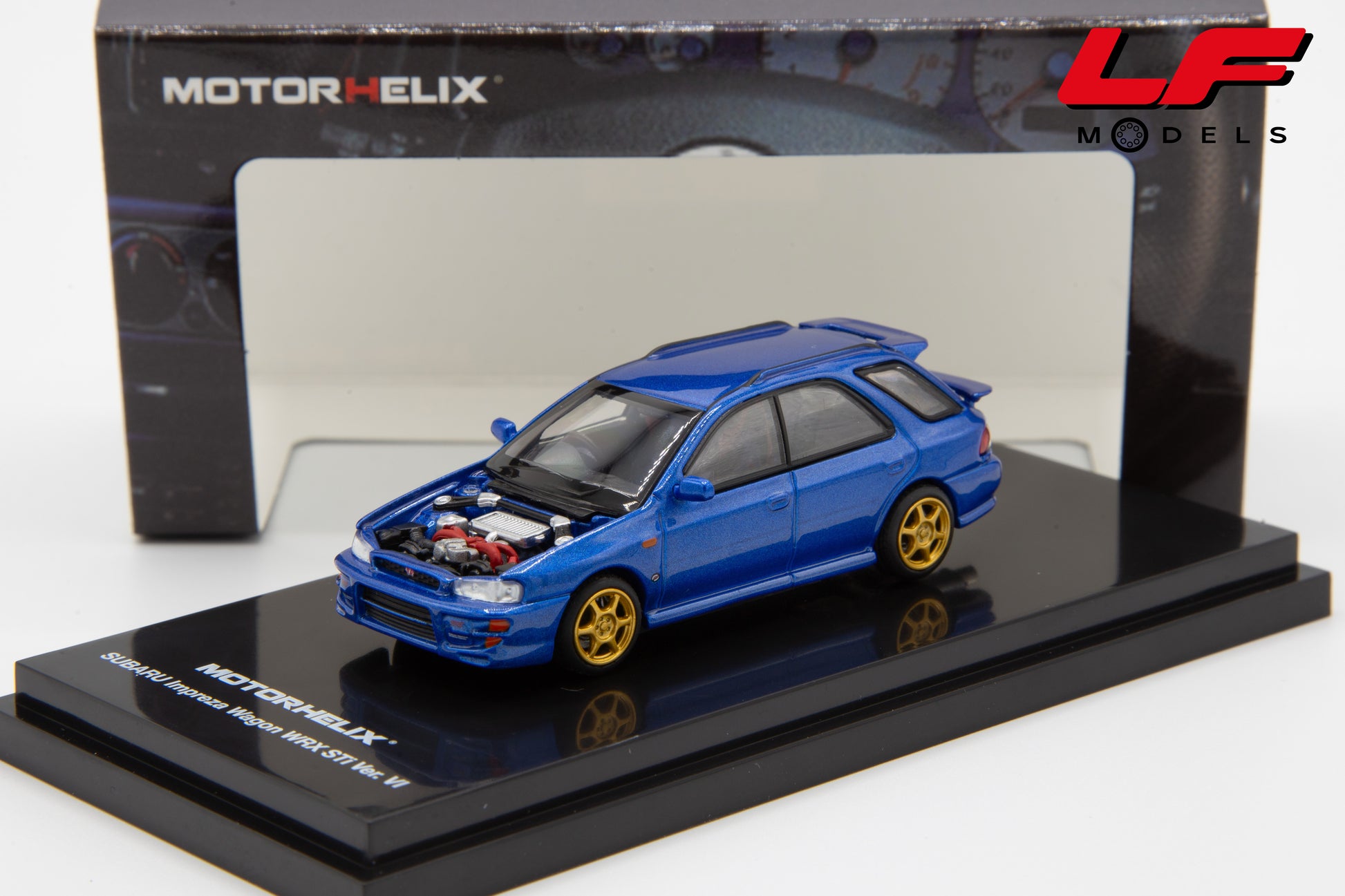 modellino subaru impreza wagon wrx sti motorhelix 1:64