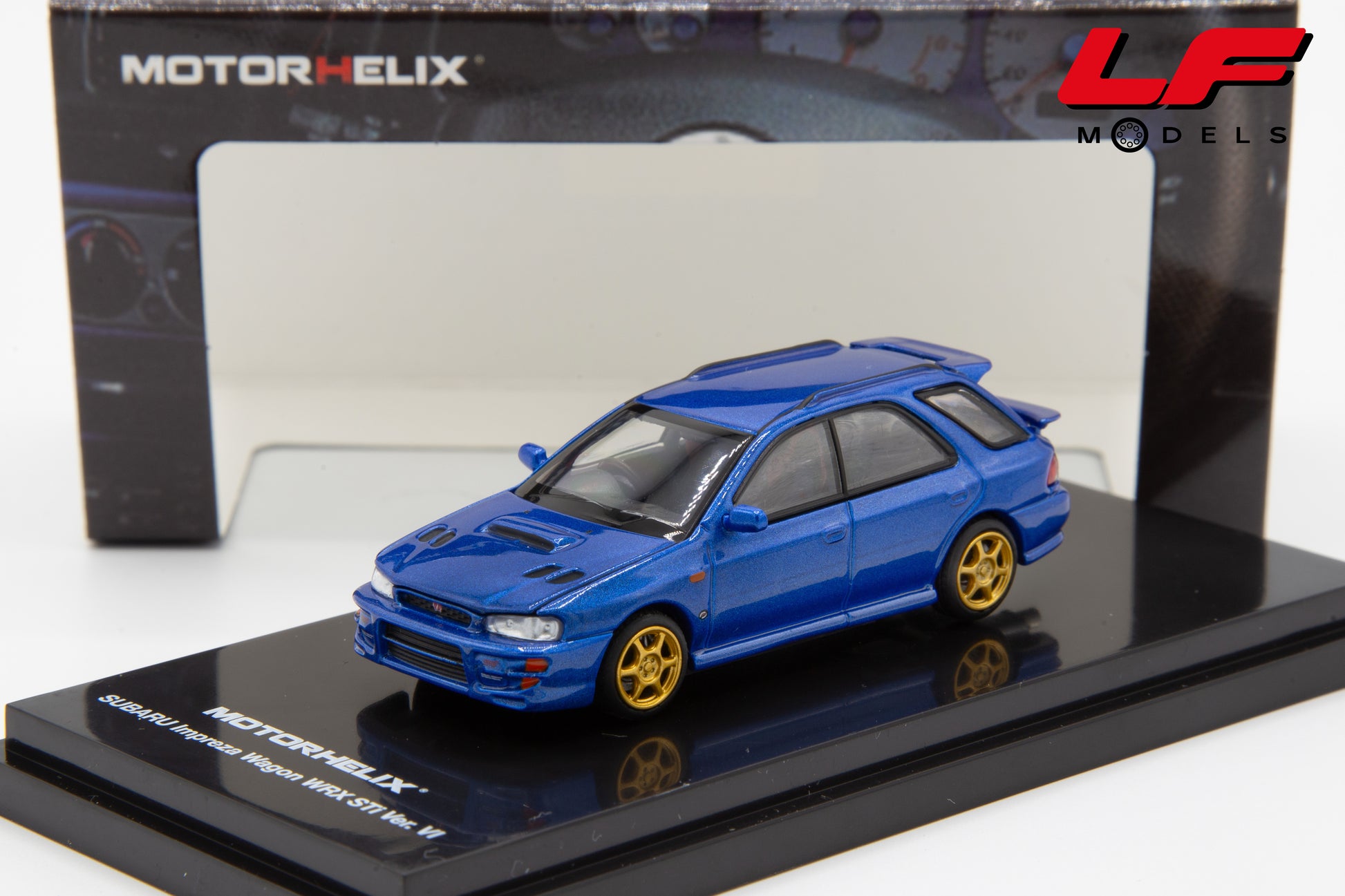 modellino subaru impreza wagon wrx sti motorhelix 1:64