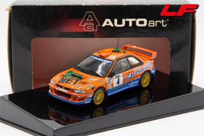 modellino subaru impreza adac rally autoart 1:43 frontale
