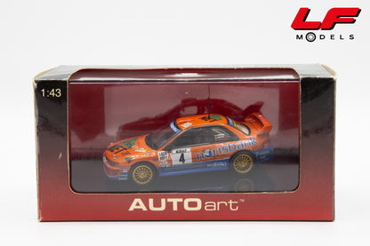 modellino subaru impreza adac rally autoart 1:43 scatola