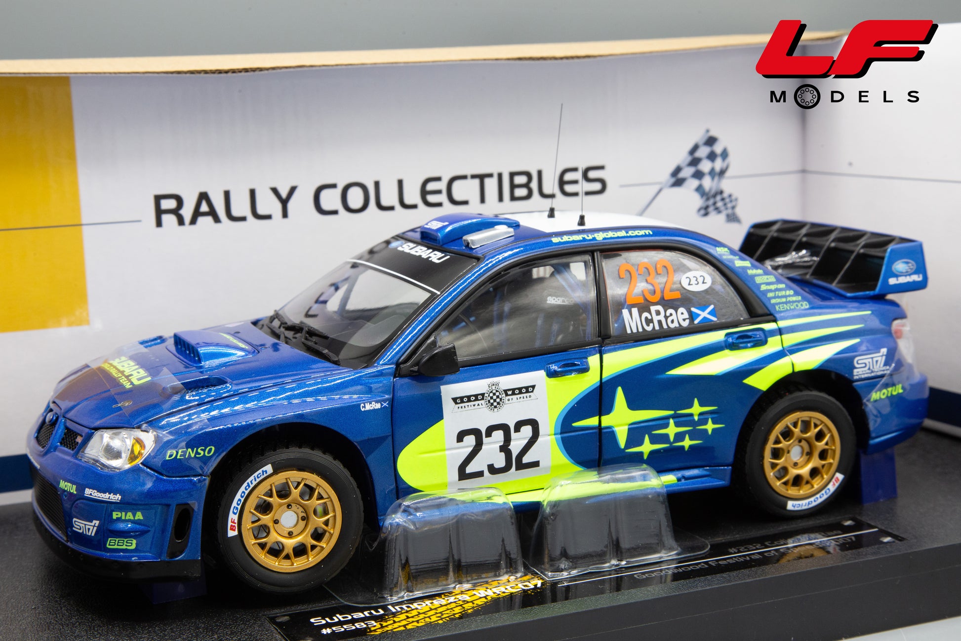 modellino subaru impreza rally 1:18