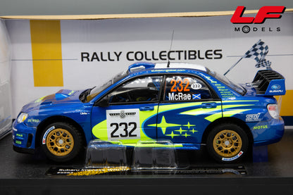 modellino subaru impreza rally 1:18