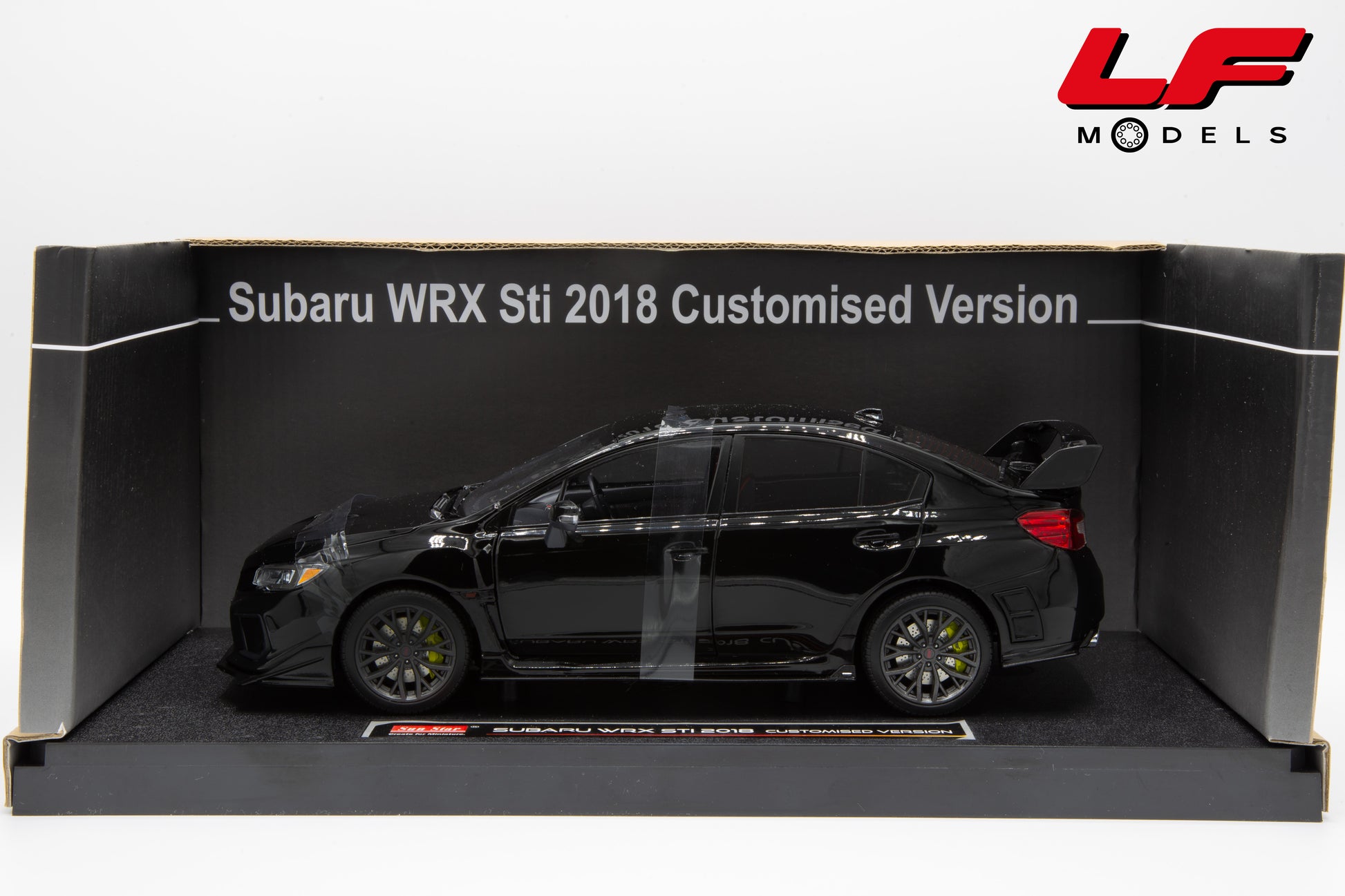 modellino subaru impreza wrx sti sunstar 1:18 scatola
