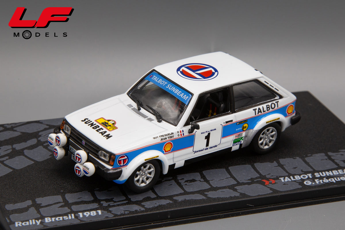 modellino talbot rally brasil edicola 1:43 vista frontale