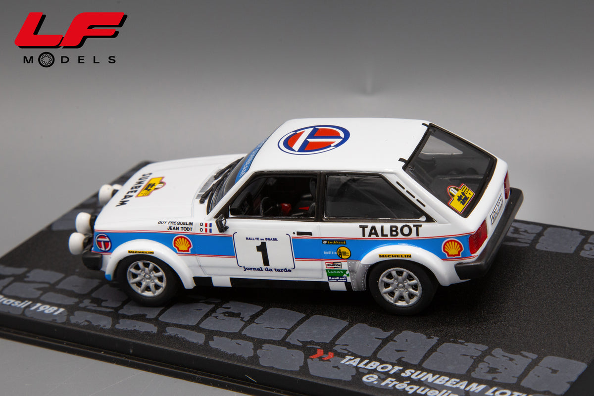 modellino talbot rally brasil edicola 1:43 vista posteriore