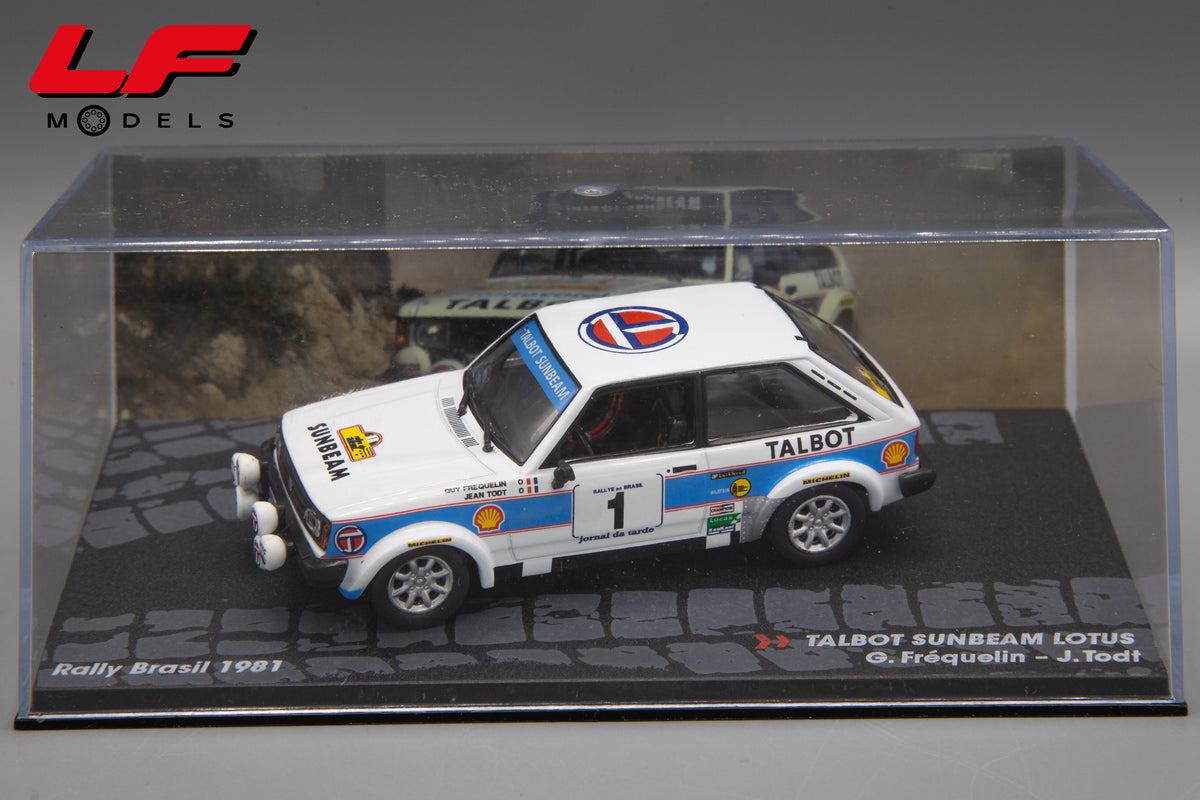 modellino talbot rally brasil edicola 1:43 vista teca