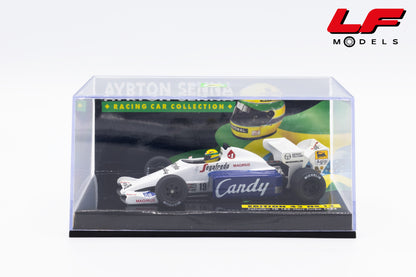 modellino toleman tg 184 ayrton senna minichamps 1:43 vista teca