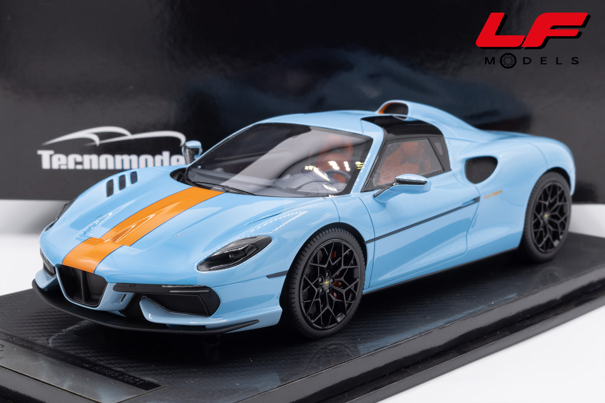modellino touring superleggera rh95 tecnomodel 1:18  vista frontale