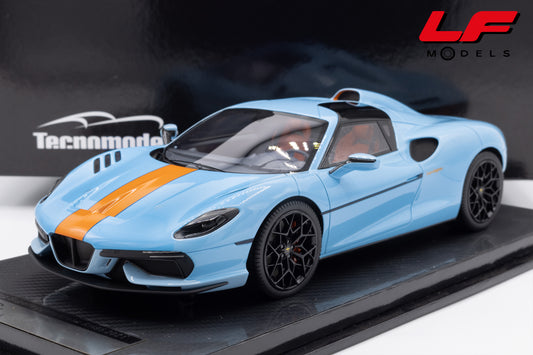 modellino touring superleggera rh95 tecnomodel 1:18  vista frontale