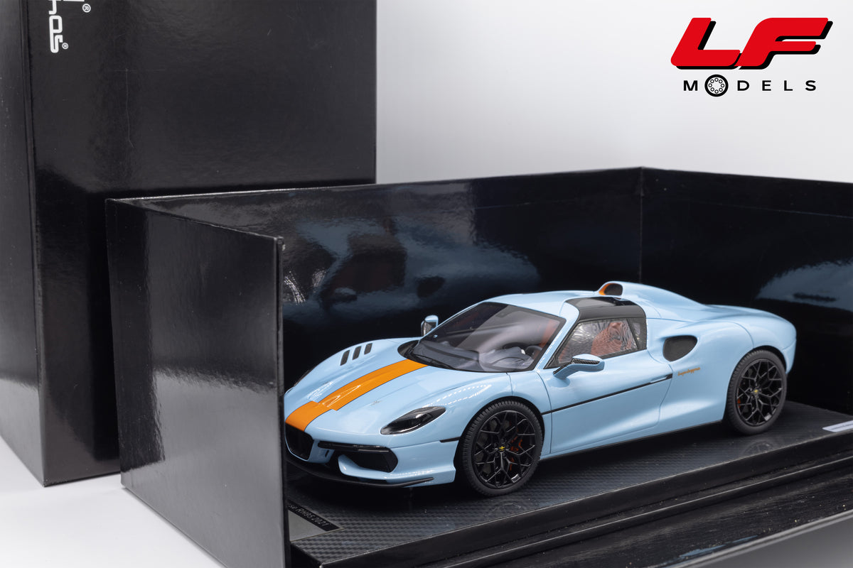 modellino touring superleggera rh95 tecnomodel 1:18  vista imballo