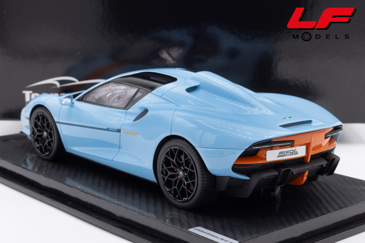 modellino touring superleggera rh95 tecnomodel 1:18  vista posteriore