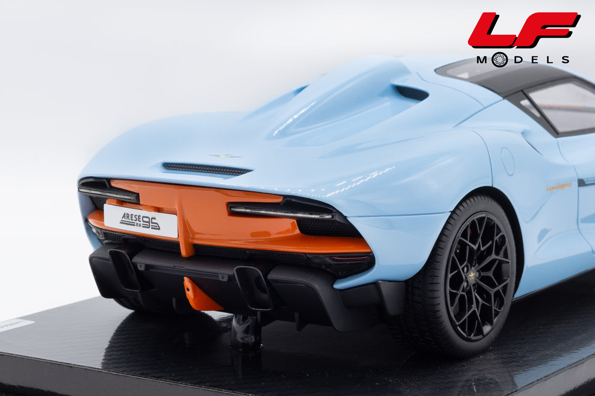 modellino touring superleggera rh95 tecnomodel 1:18  vista posteriore