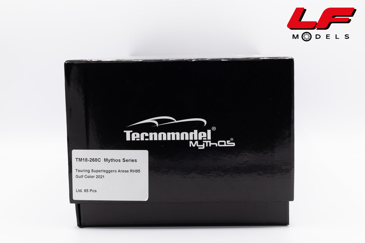 modellino touring superleggera rh95 tecnomodel 1:18  vista scatola