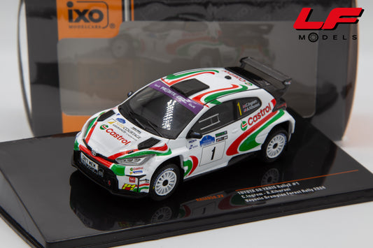 modellino toyota gr yaris rally ixo models 1:43 frontale