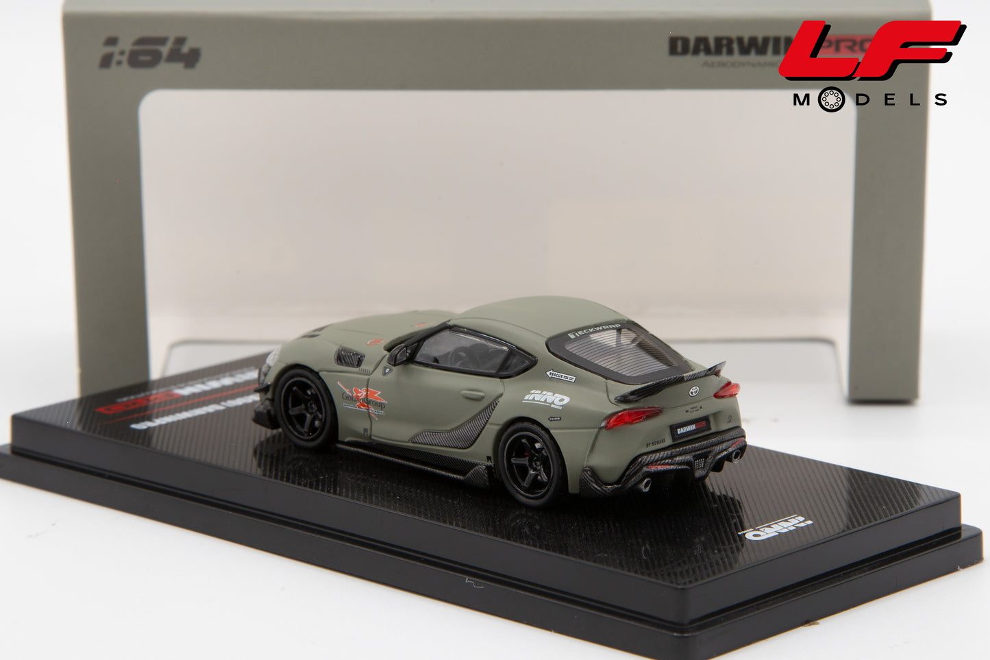 modellino toyota supra darwinpro inno64 1:64 IN64-A90DP-MATGR vista posteriore