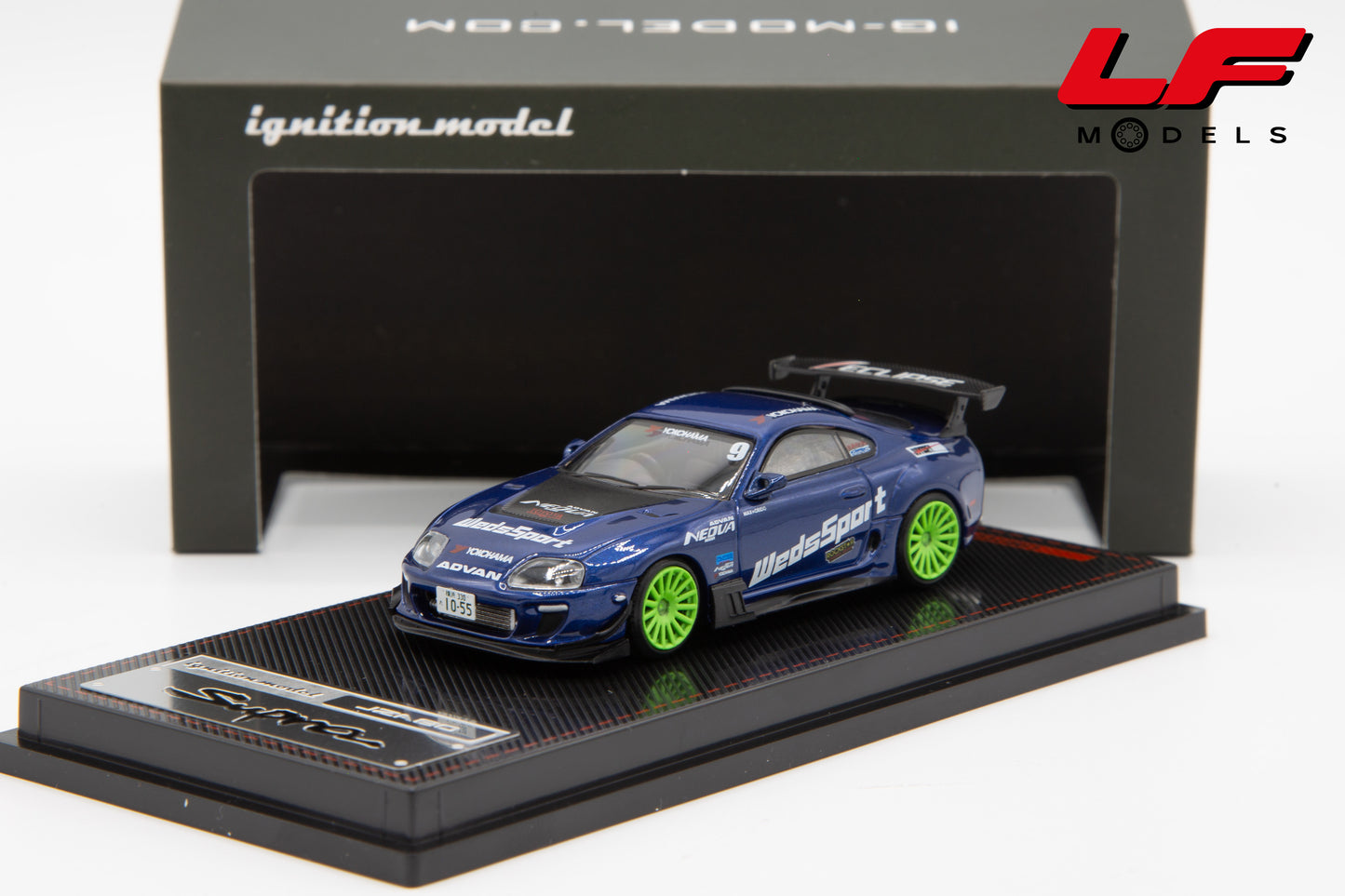 modellino toyota supra ignition-model 1:64 IG3843 vista frontale