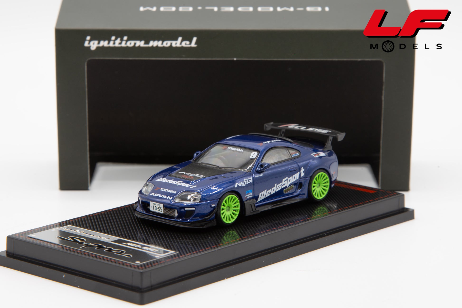 modellino toyota supra ignition-model 1:64 IG3843 vista frontale
