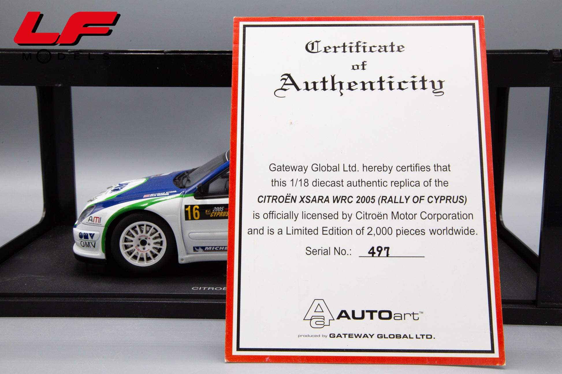 modellino citreon xsara autoart 1:18