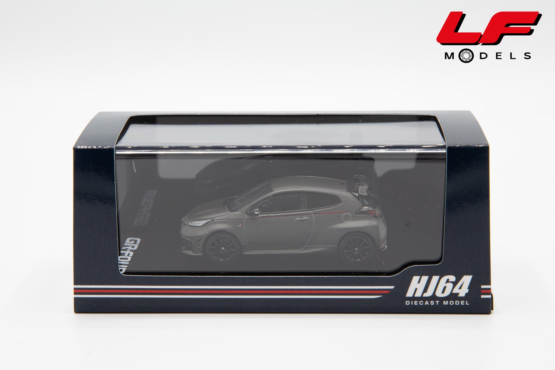 modellino toyota yaris gr grigio ignition-model 1:64 HJ644087MS vista scatola