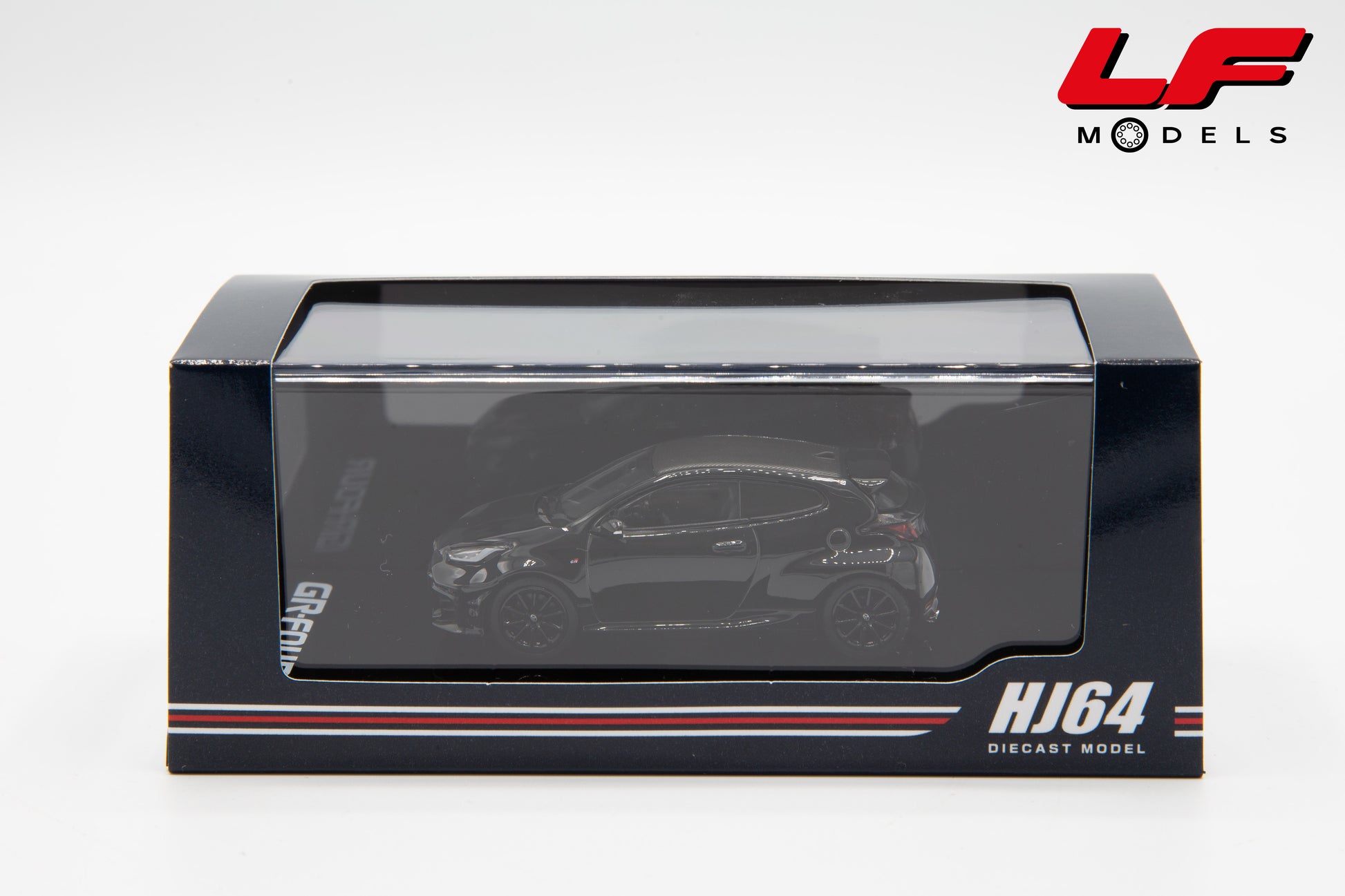 modellino toyota yaris gr nero ignition-model 1:64 HJ641087BK vista scatola