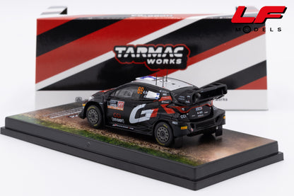 modellino toyota yaris gr rally latvia win tarmac 1:64 T64-085-24RL69 vista posteriore