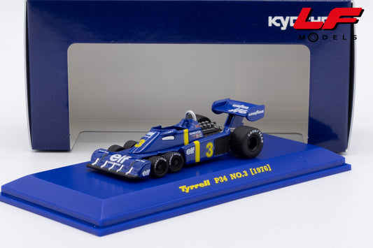 modellino tyrrell p34 n3 kyosho 1:64 07038B1 vista frontale