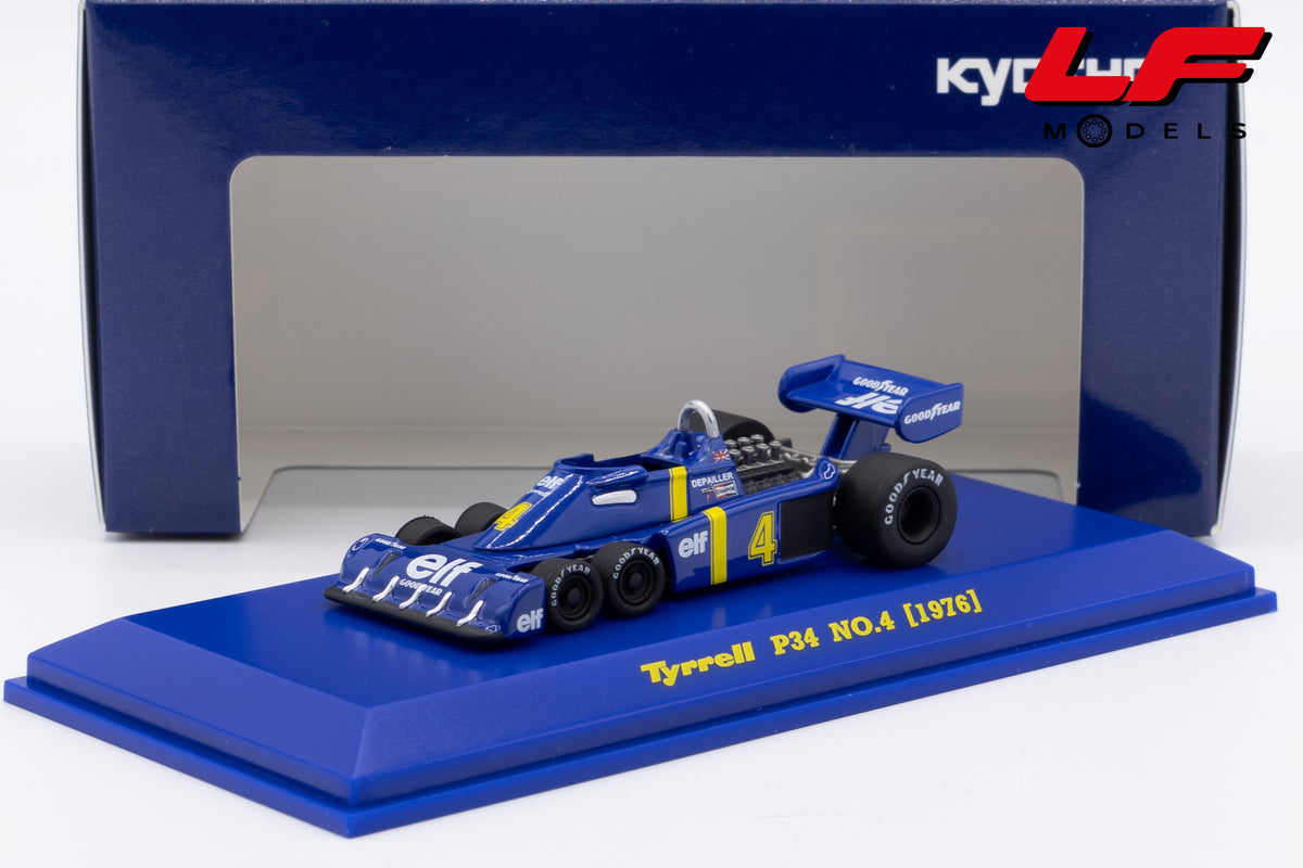 modellino tyrrell p34 n4 kyosho 1:64 07038B2 vista frontale