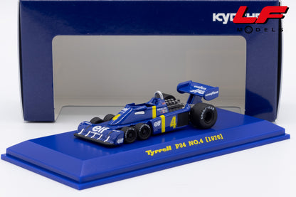 modellino tyrrell p34 n4 kyosho 1:64 07038B2 vista frontale