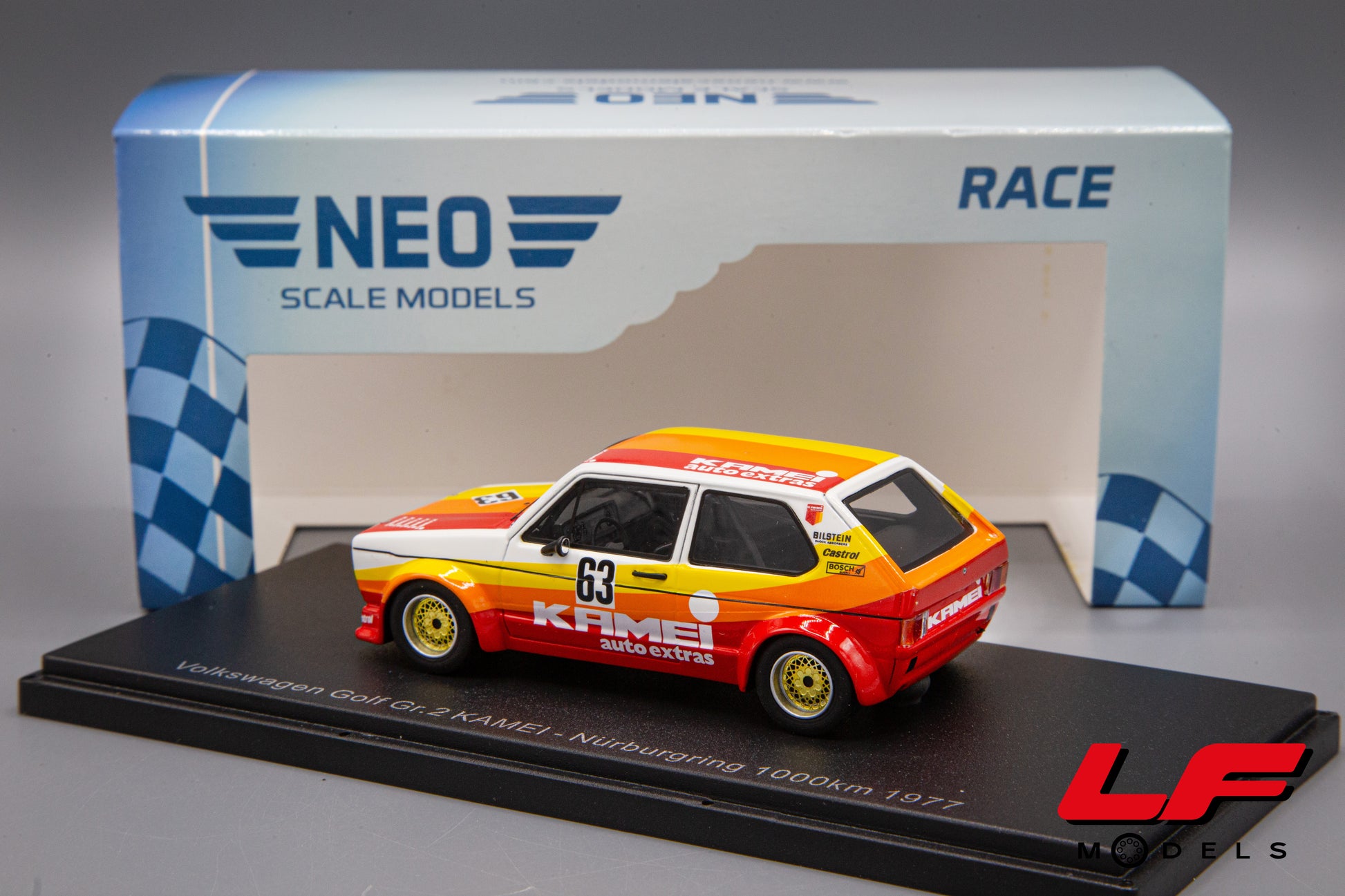 modellino volkswagen golf neo 1:43 posteriore