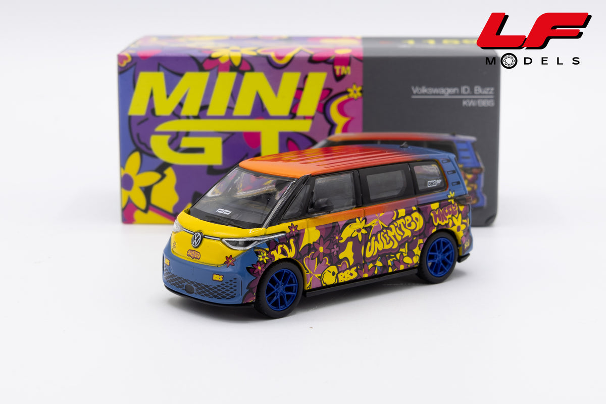 modellino volkswagen id buzz mini gt 1:64 MGT01159-L vista frontale