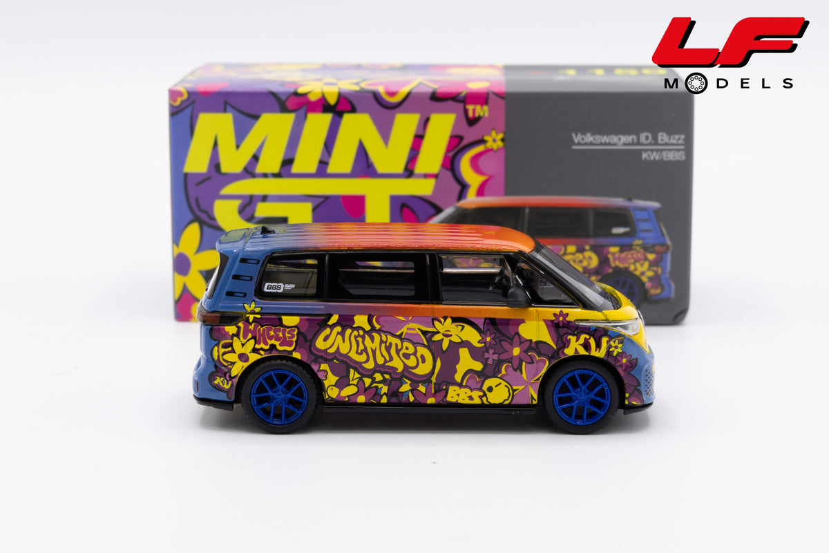 modellino volkswagen id buzz mini gt 1:64 MGT01159-L vista laterale
