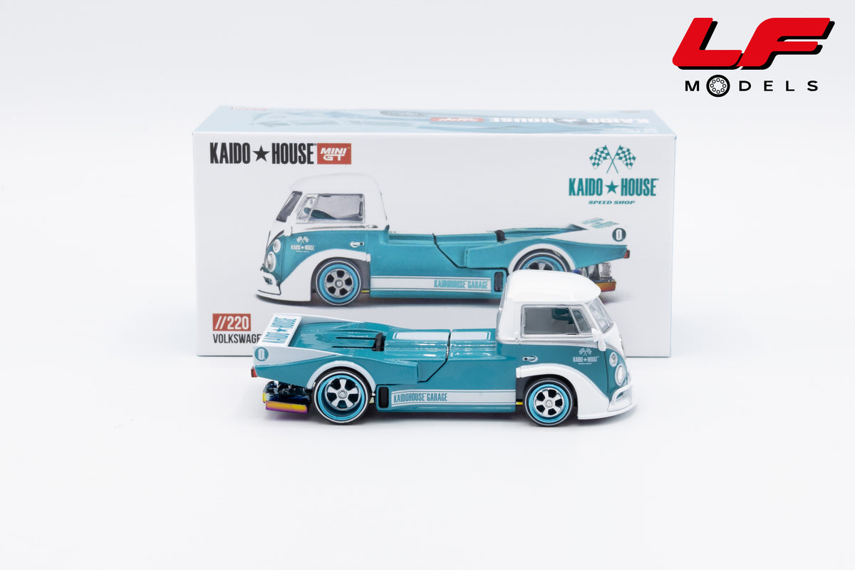 modellino volkswagen t1 pickup kaido house mini gt 1:64 KHMG220 vista laterale
