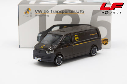 modellino volkswagen t6 transporter ups tiny 1:64 TINYATC65682 vista frontale