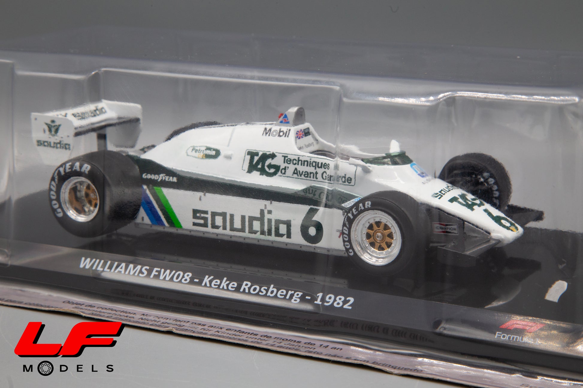 modellino williams fw08 centauria 1:24 frontale