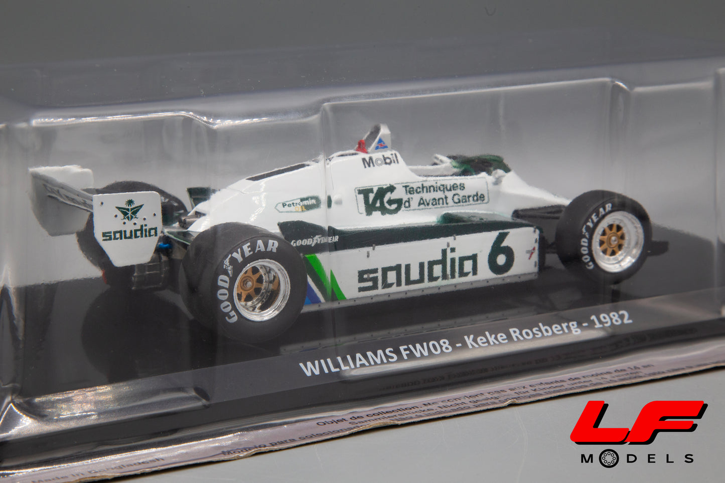 modellino williams fw08 centauria 1:24 posteriore